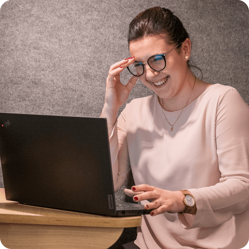 Karolina Rogala at Pliant office