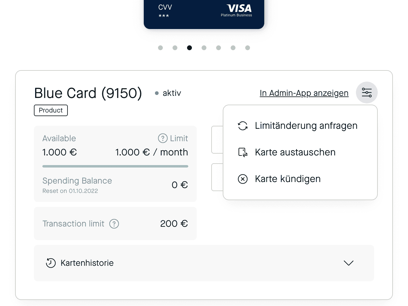 Das Kreditkartenlimit zu erhöhen, dauert bei Pliant nicht lange.