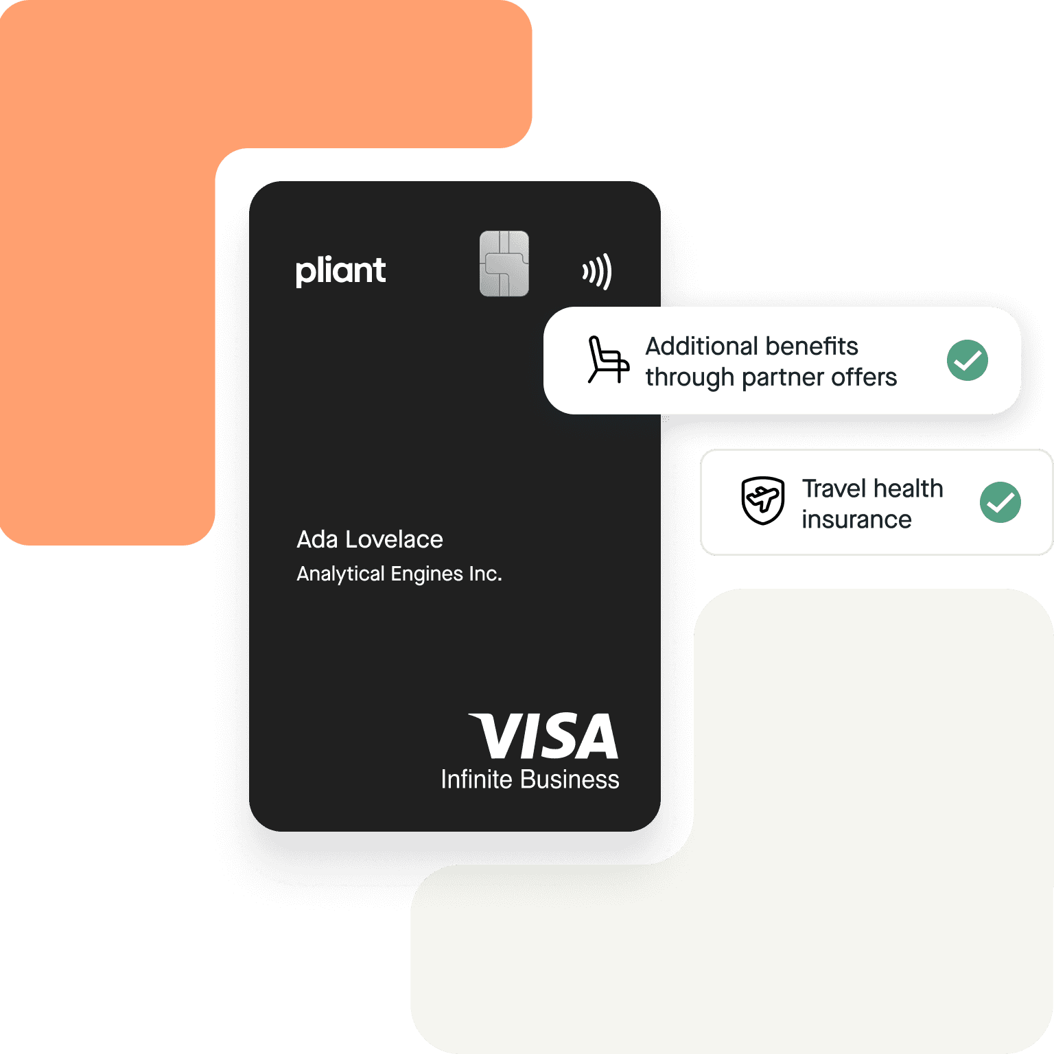 Pliant's premium Visa Infinite Business cards