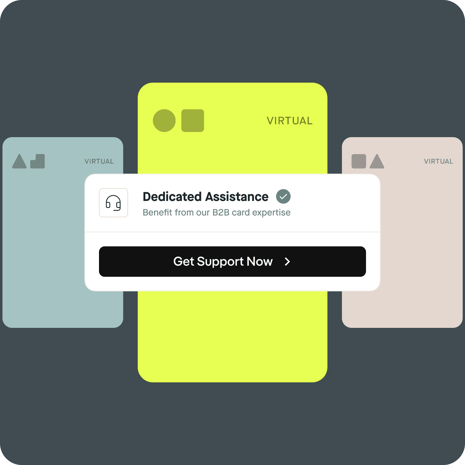 Get support from dedicated B2B card experts