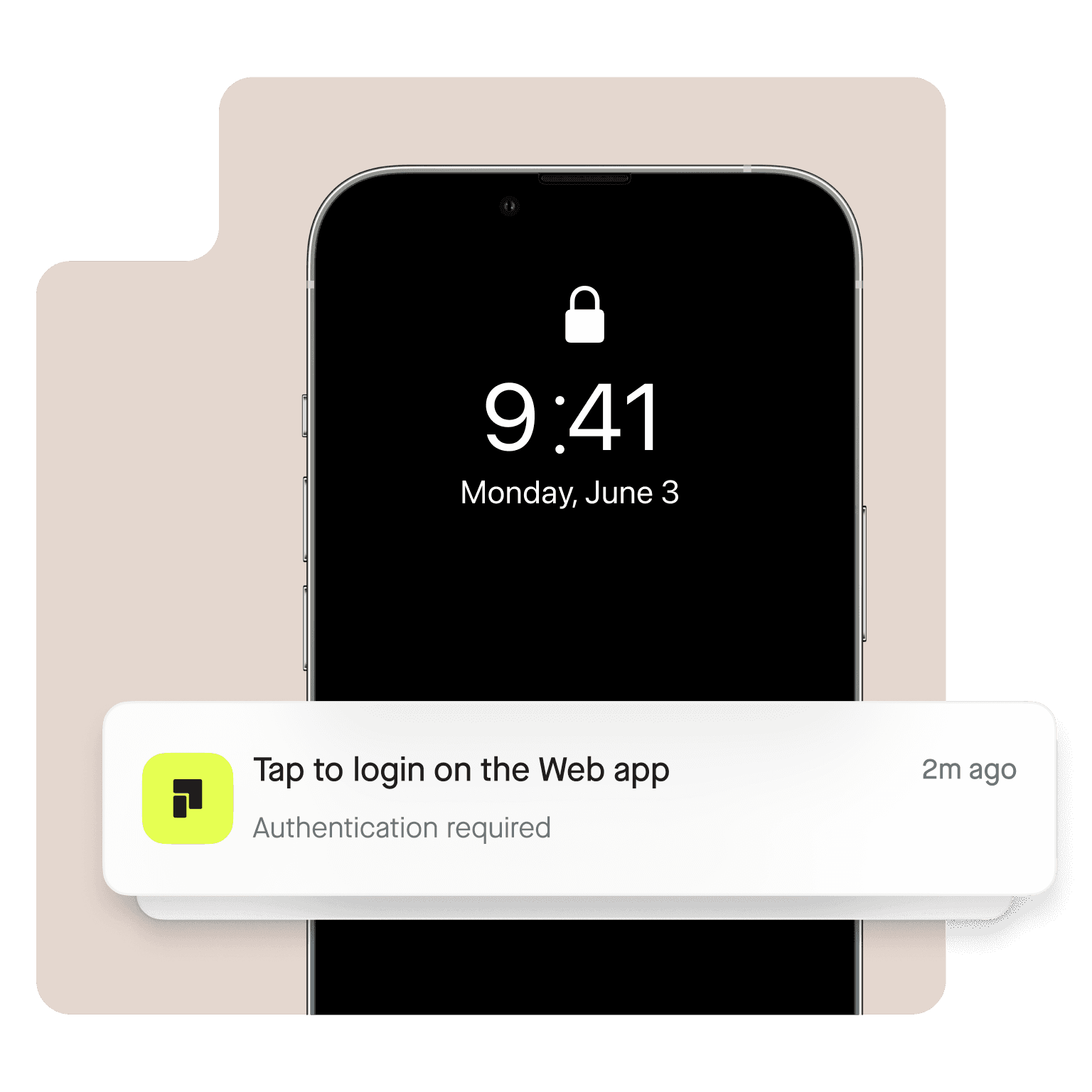 Two-factor authentication 2FA mobile notification