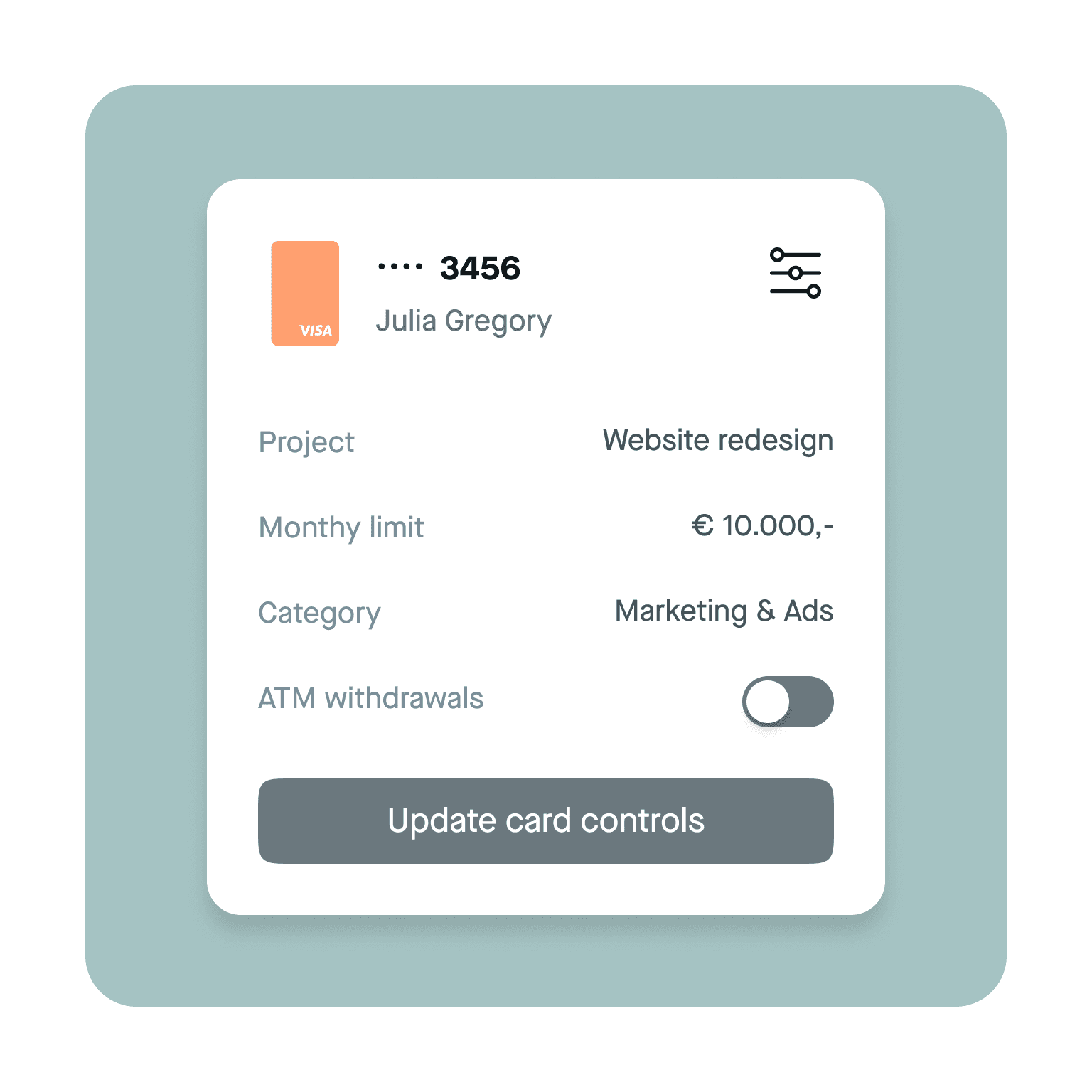 Pliant card-level spend controls