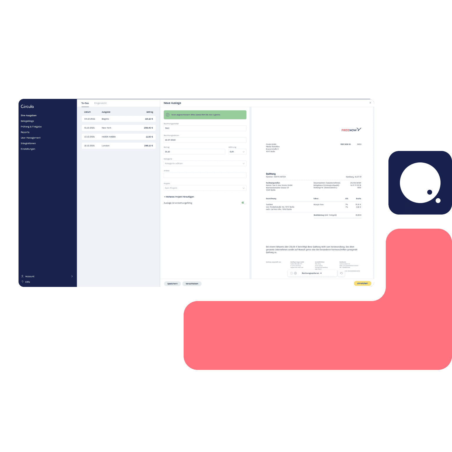 Integration von Pliant und Circula
