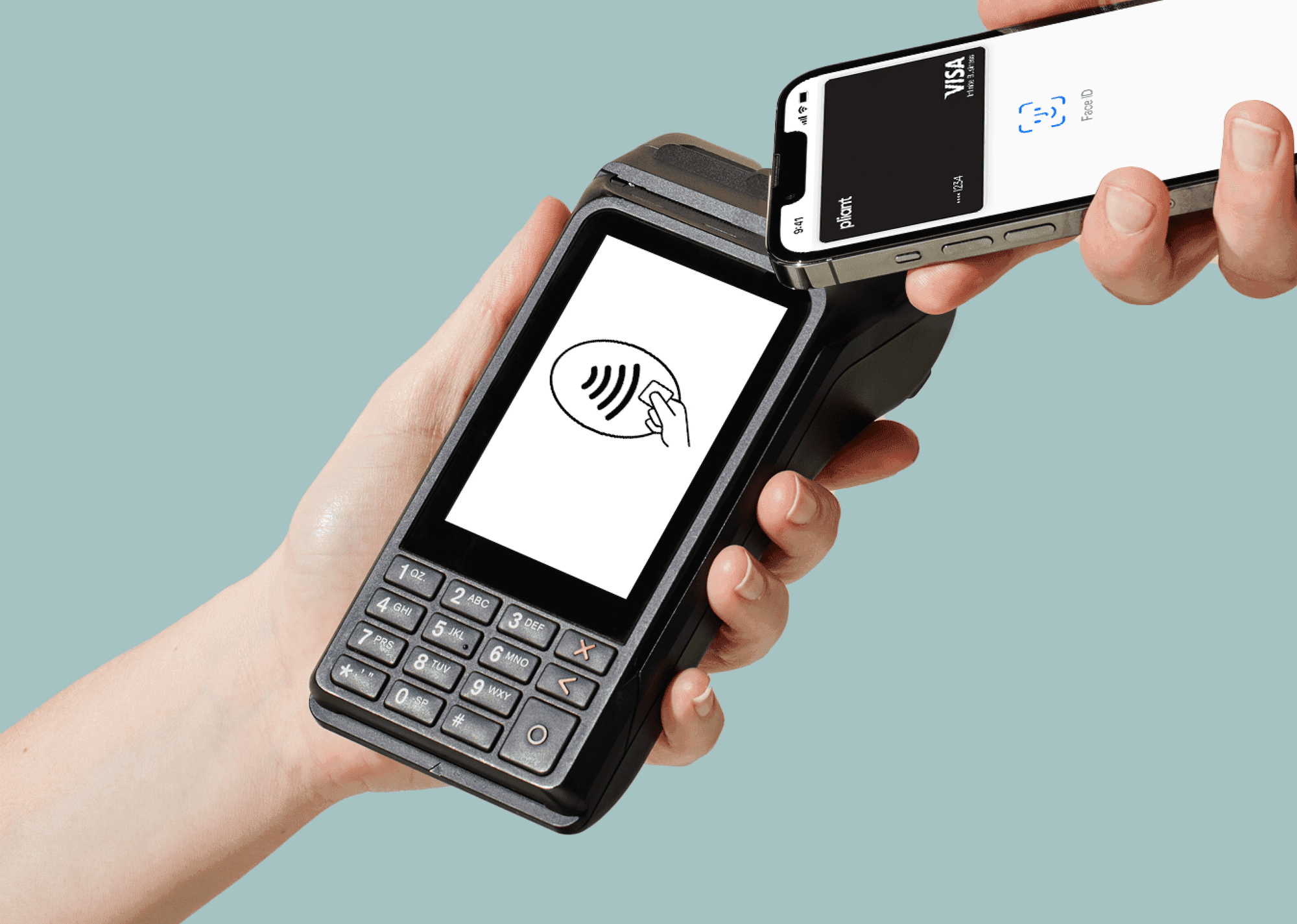 Symbol für das kontaktlose Bezahlen.