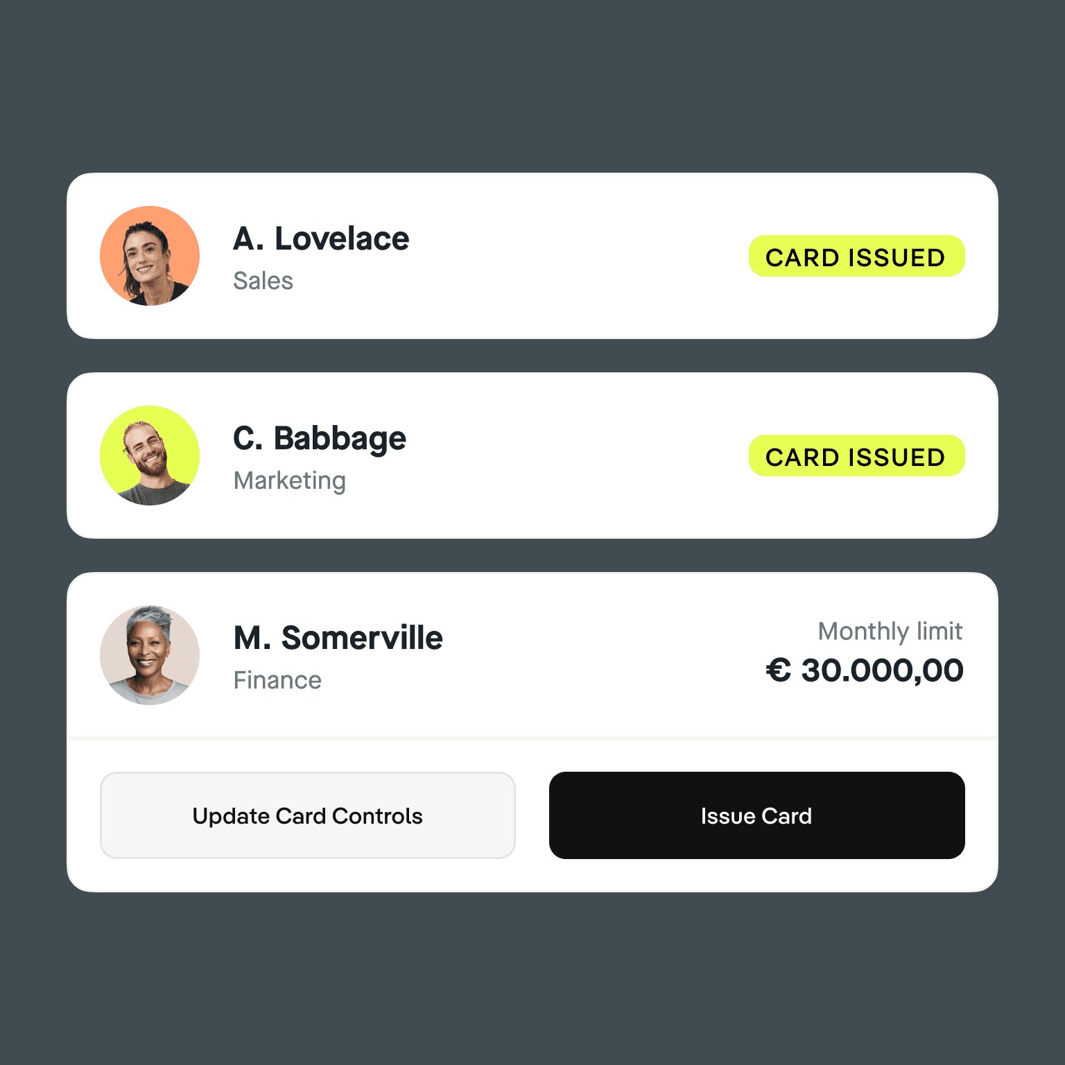 Card management & issuance with Pliant's CaaS